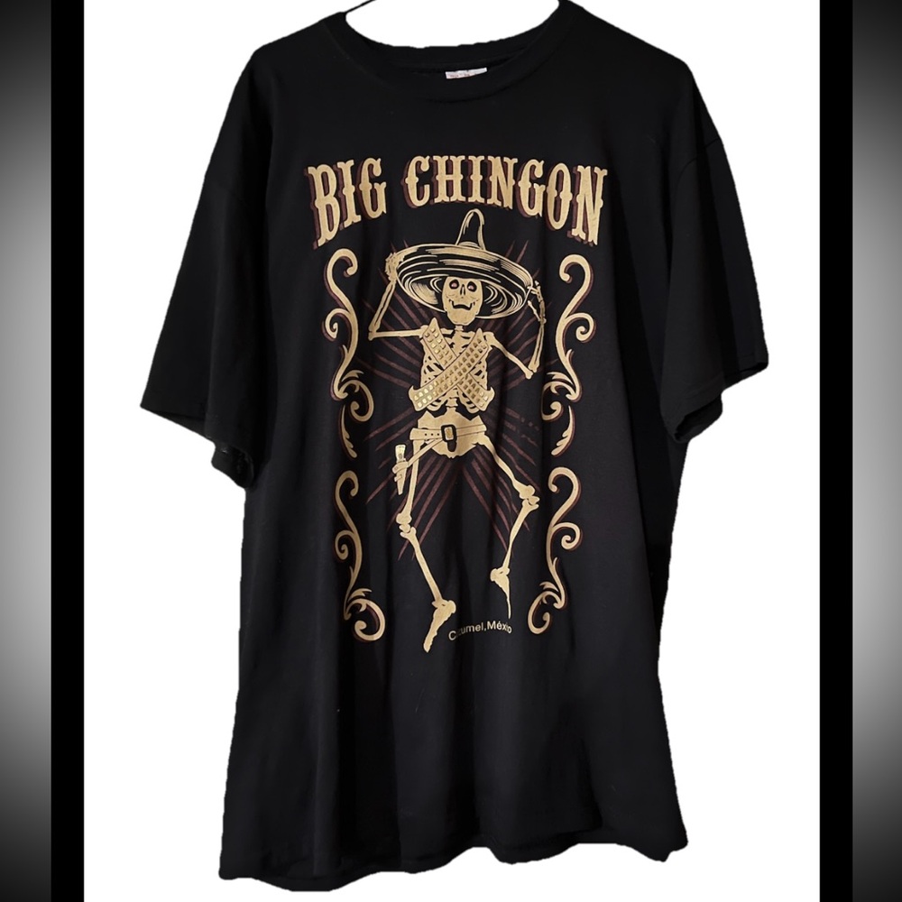 Yacht Club Big Chignon Skeleton Cozumel Mexico XL Graphic Tee *NWOT